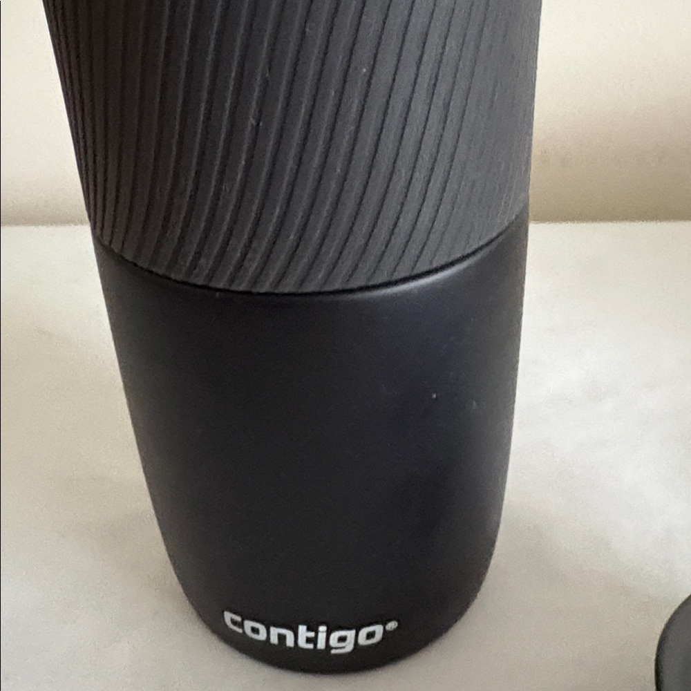 Contigo matte Black Leak-Proof Travel Mug 16fl oz hot cold thermos no spill - Picture 3 of 8